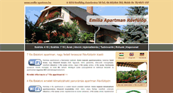 Desktop Screenshot of emilia-apartman.hu