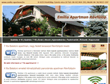 Tablet Screenshot of emilia-apartman.hu